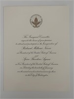 1969 Richard Nixon inauguration invitation