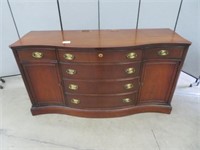 MAHOGANY 'BASSETT' SIX DRAWER SIDEBOARD