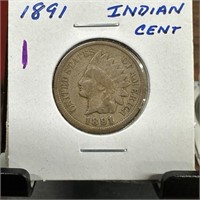 1891 INDIAN HEAD PENNY CENT