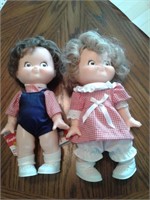 TWO CAMPBELL'S SOUP KIDS DOLLS
