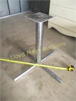 Chrome Steel Pedestal Cafe Table Base