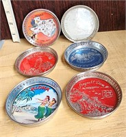 Set of six vintage state Coasters