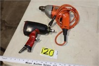 Air impact drill and Black and Decker drill