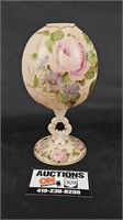 Pink Cambridge Crown Tuscan Keyhole Stem Ball Vase