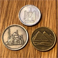 (3) Mixed Egypt Coins