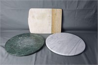 Natural Marble Round Trivet Charcuterie boards