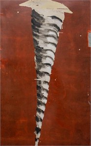 James Nares Abstract Oil on Canvas on Metal