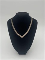 17.75” V Necklace - 925 Italy