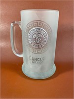 Cancun Mexico Frosted Beer Mug