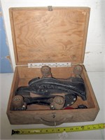 Vintage Roller Skates & Box