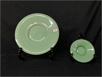 Peking glass plate Light green