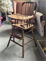 Vintage Wood Highchair