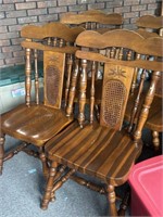 4 Vintage Wood Chairs