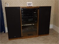 MGA Stereo System w/ Speakers & Cabinet