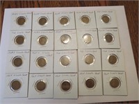 75 Lincoln Pennies 1910 - 1929