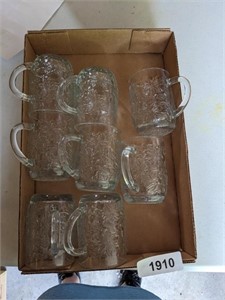 (8) Glass Mugs