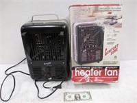 Comfort Zone Heater Fan w/ Box - Runs - As