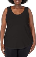 1X Just My Size Women's Shirt-Tail Tank Top