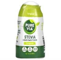 "As Is" (3) Pure Via, Stevia Liquid Sweetener, 48