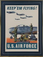 Keep 'Em Flying U.S. Air Force Recruiting Poster
