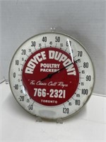 Vintage Royce DuPont Poultry Packers Thermometer