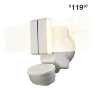 270-Degree White Motion Outdoor Integrated LED Fl