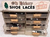 OLD HICKORY SHOELACES STORE DISPLAY MARION NC