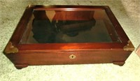 small cherry display case lift top 18"x13"