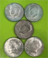 Silver clad, Kennedy 1/2 dollars 1967 1968 1966