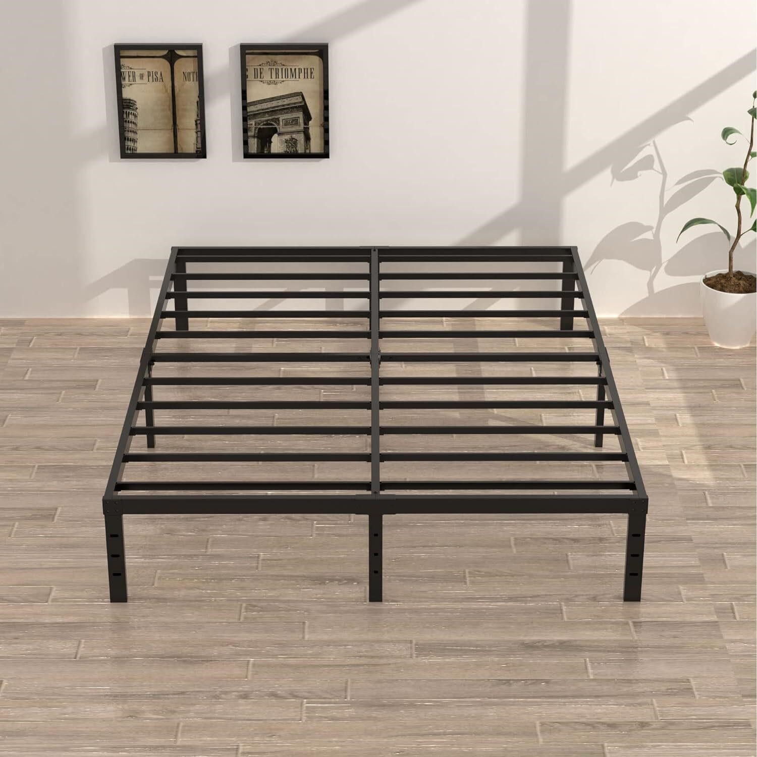 Upcanso 16 Inch Queen Bed Frame  No Box Spring