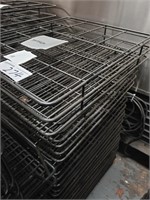 10 Black Steel Glass Dishwasher Racks 360 x 430mm