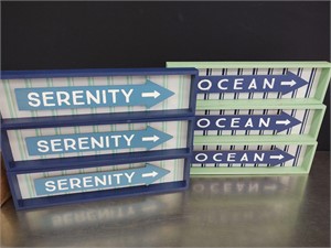 (6) Ocean and Serenity Signs