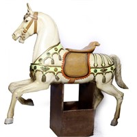Vintage Wooden Carousel Horse