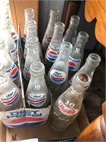 Pepsi Cola Bottles & (1) Mt Dew Bottle