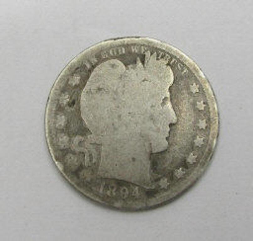 1894 Barber Quarter