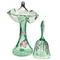 FENTON SEA GREEN JACK IN PULPIT AND BELL TULIP SET