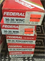 5 boxes of “Federal”  30-30 ammo