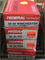 4 boxes of “Federal”  30-30 ammo