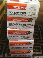 5 boxes of “Winchester”  30-30 ammo