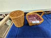 (2) 2000 Longaberger Baskets