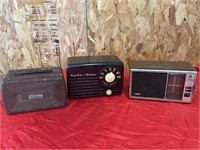 Three old radios