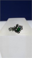 Small Oval Emerald Ring Size 6