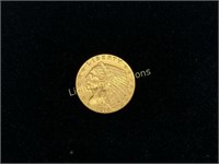 1914 U.S. INDIAN HEAD $2 1/2 GOLD COIN