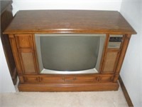 Vintage Montgomery Ward Console TV