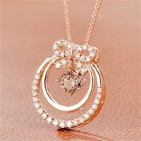 Natural Diamond 18Kt Gold Pendant