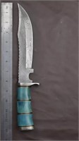 13 Inch Damascus Bowie Knife MSRP $229.00