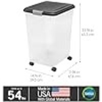 Iris Usa 69qt/54lbs Airtight Pet Food Storage