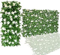 Joysfit Expandable Faux Ivy Fence,artificial