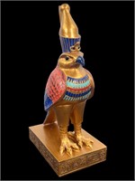 Figurine Egyptian God Horus/Falcon on Perch