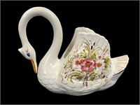 Swan Planter Hand Painted - Vintage